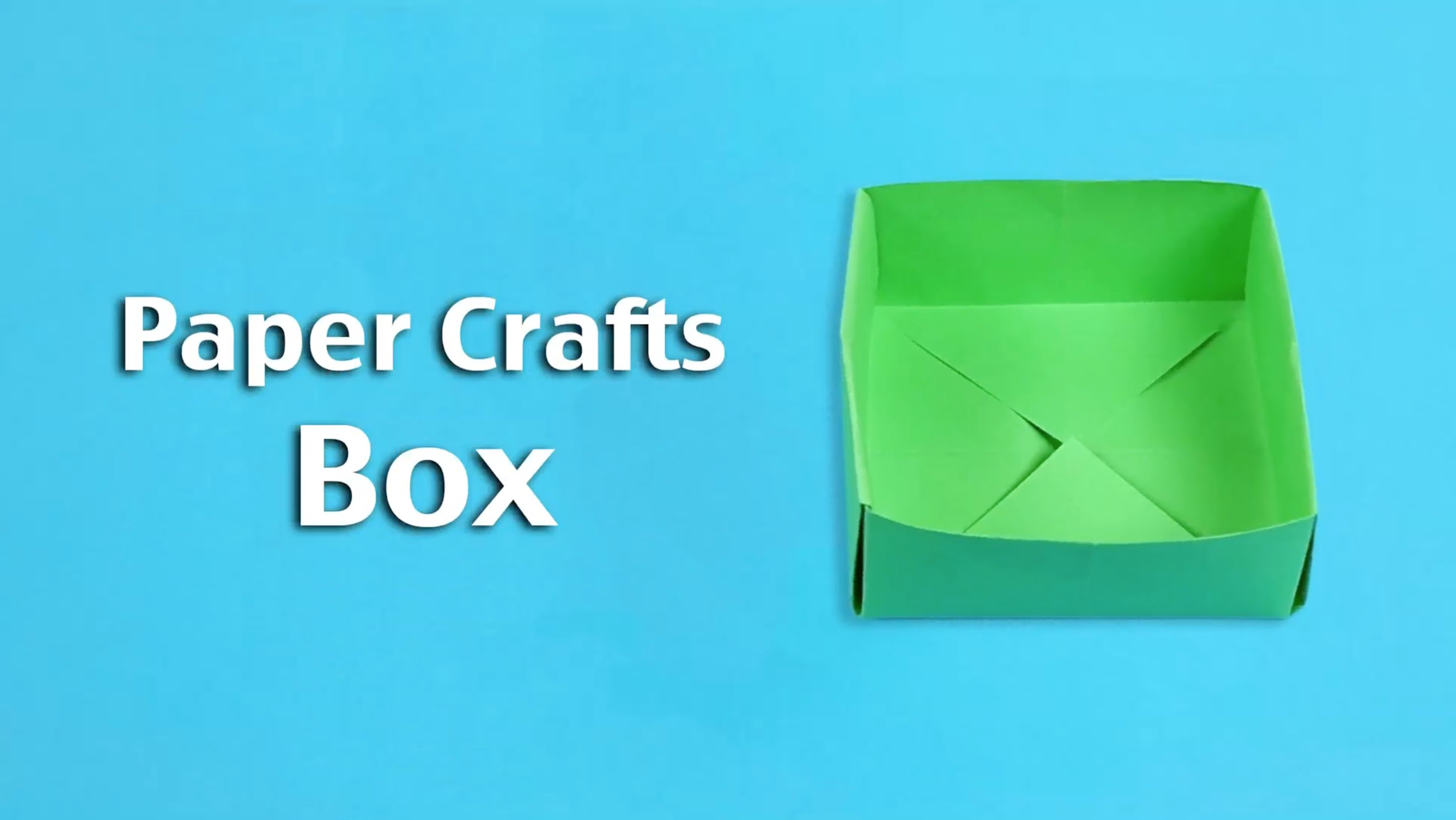 How To Make A Origami Paper Box How To Make Simple Origami Paper Craft For Kids Tutorial Paper Box