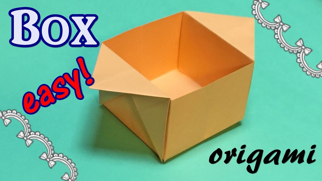 How To Make A Origami Paper Box Origami Box Out Of A4 Paper Easy And Simple Origami Paper Craft For Beginners
