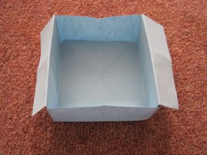 How To Make A Origami Paper Box Quick Origami Disposable Trash Box How To Fold An Origami Box