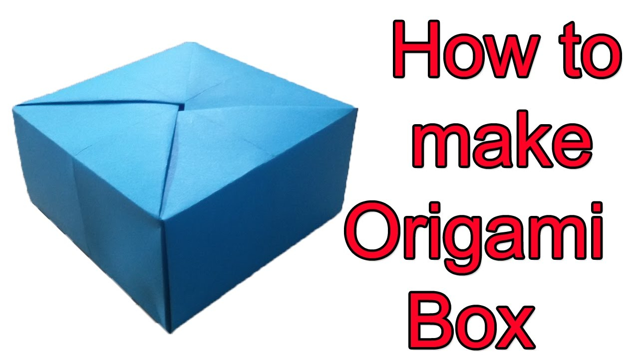 How To Make A Origami Paper Box Simple Box How To Fold A Box Origami Box Instructions Box Origami Paper Box Easy Origami Box