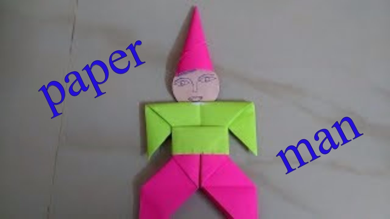 How To Make A Origami Person How To Make Paper Man Easy