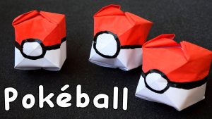 How To Make A Origami Pokeball That Opens How Do Pokebol Of Paper Origami Pokemon Go Pokball