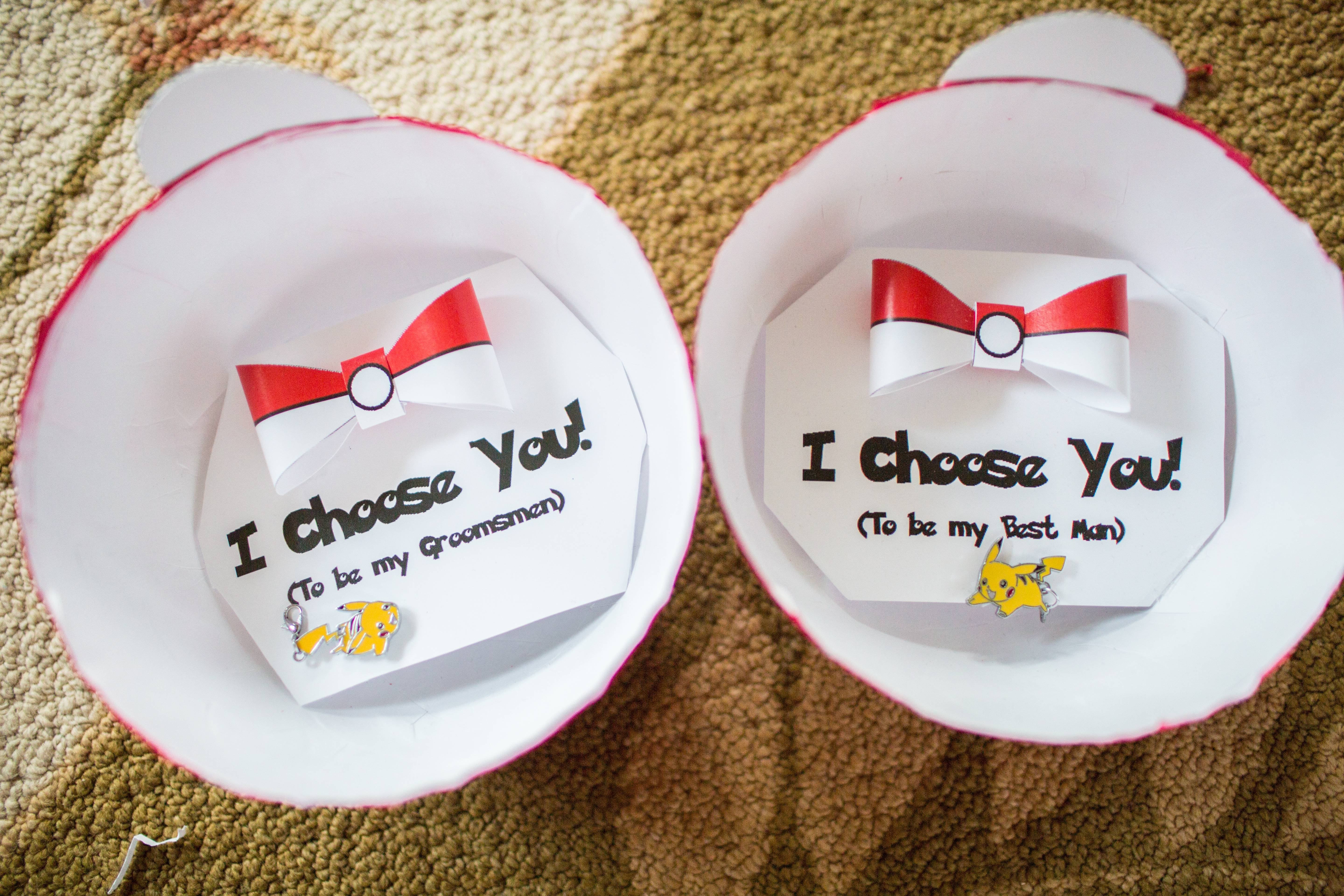 How To Make A Origami Pokeball That Opens I Choose You To Be My Groomsmen Album On Imgur