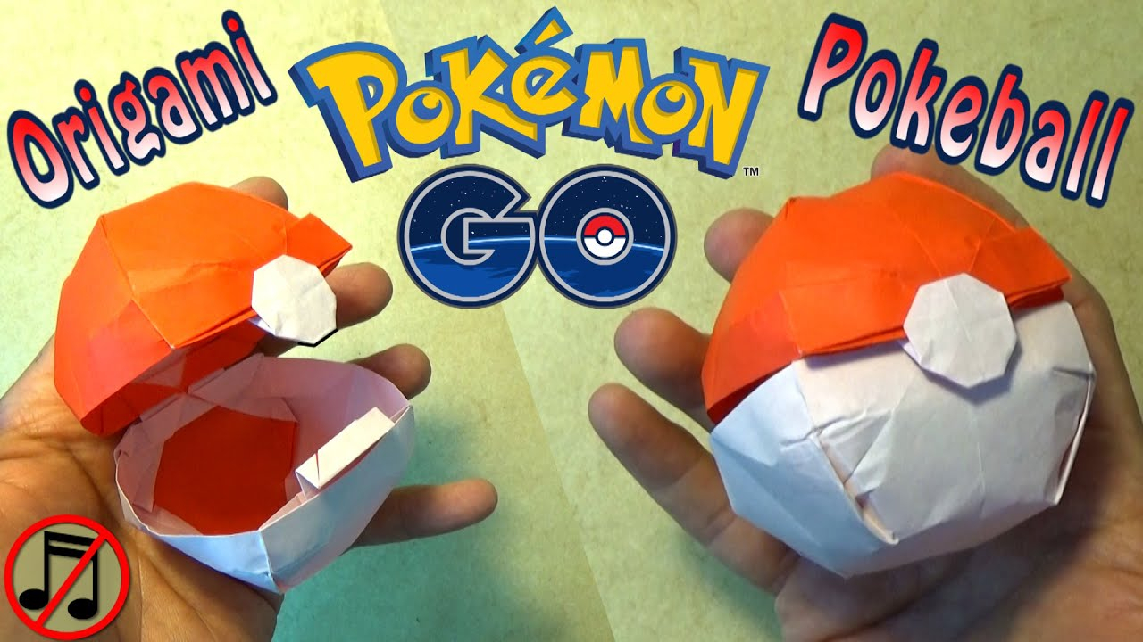 How To Make A Origami Pokeball That Opens Origami Pokeball That Opens No Music