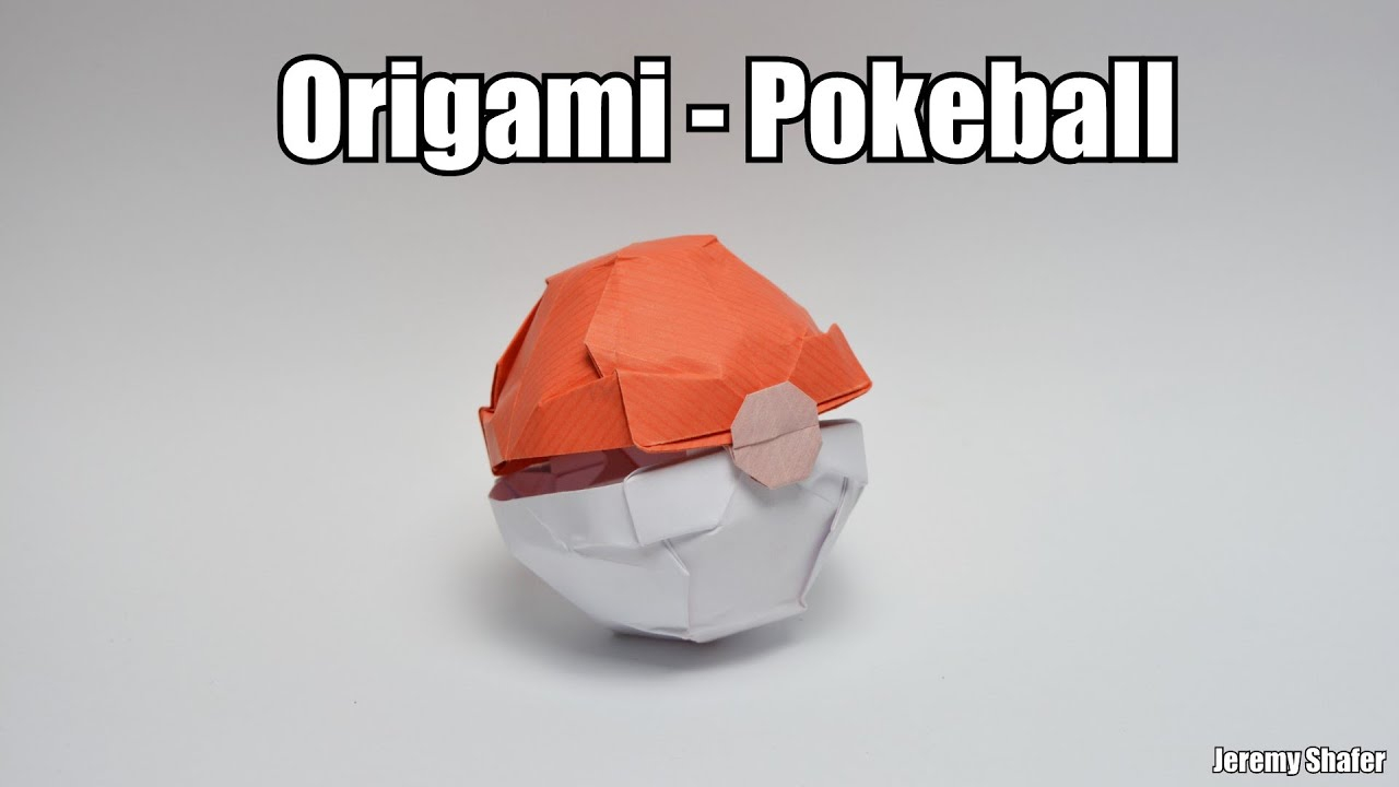 How To Make A Origami Pokeball That Opens Origami Pokeball