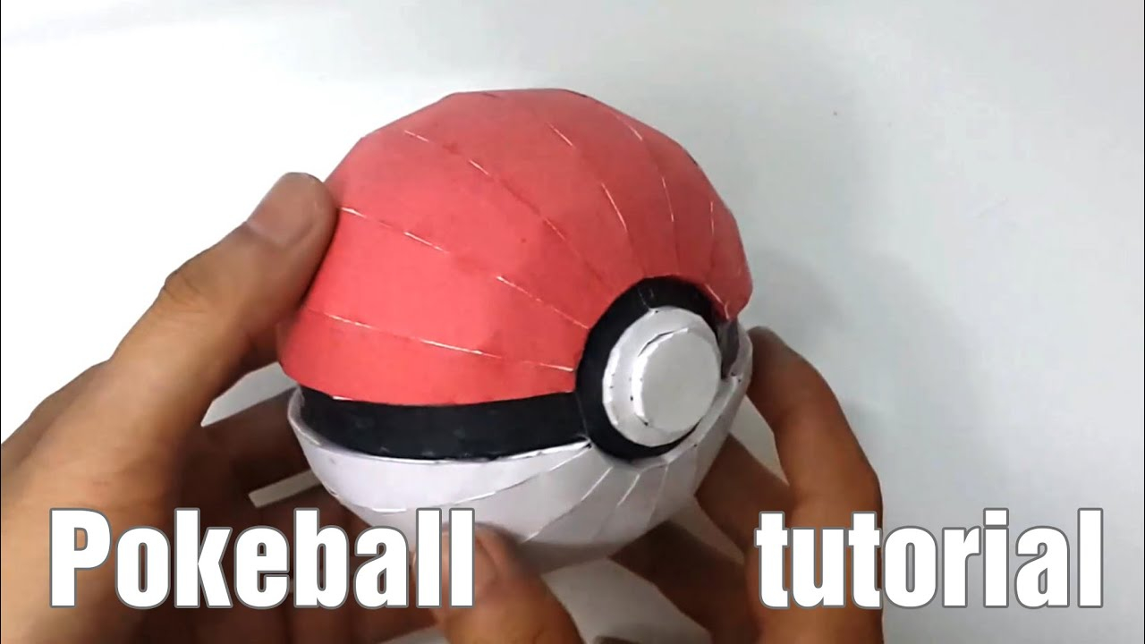 How To Make A Origami Pokeball That Opens Paper Pokeball That Open Tutorial Diy