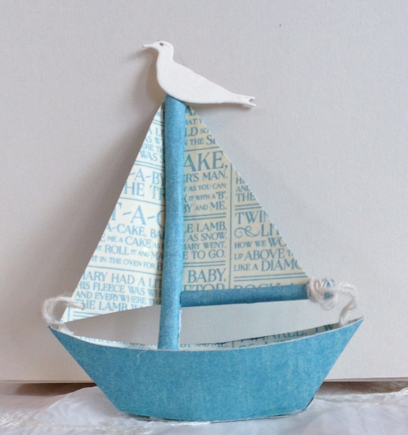How To Make A Origami Sailboat Annes Papercreations How To Make The Tiny Paper Sailboat For The