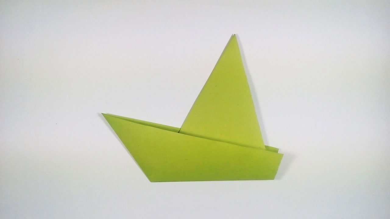 How To Make A Origami Sailboat Easy Paper Origami How To Make A Very Easy Origami Sailboat