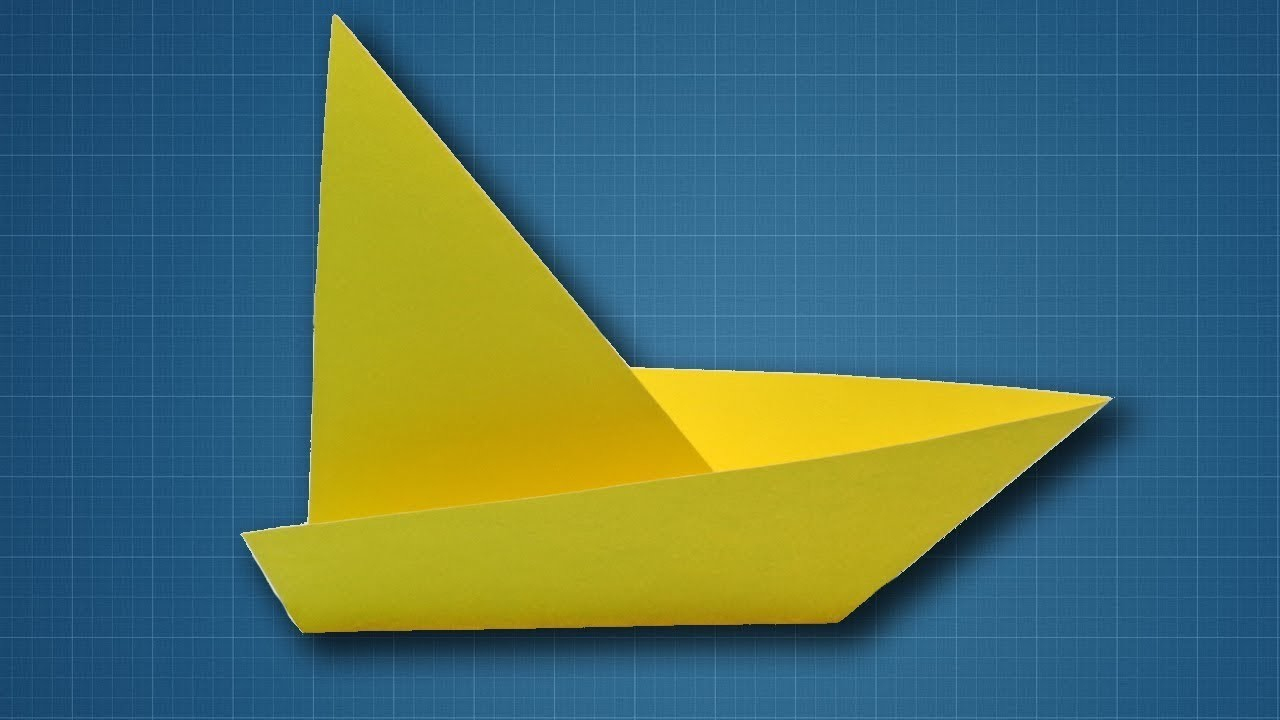 How To Make A Origami Sailboat How To Make A Paper Sailboat Origami Sailing Boat Making Tutorial