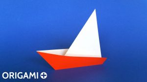 How To Make A Origami Sailboat How To Make A Very Easy Origami Sailboat Tutorial Traditional Model Only 2 Folds
