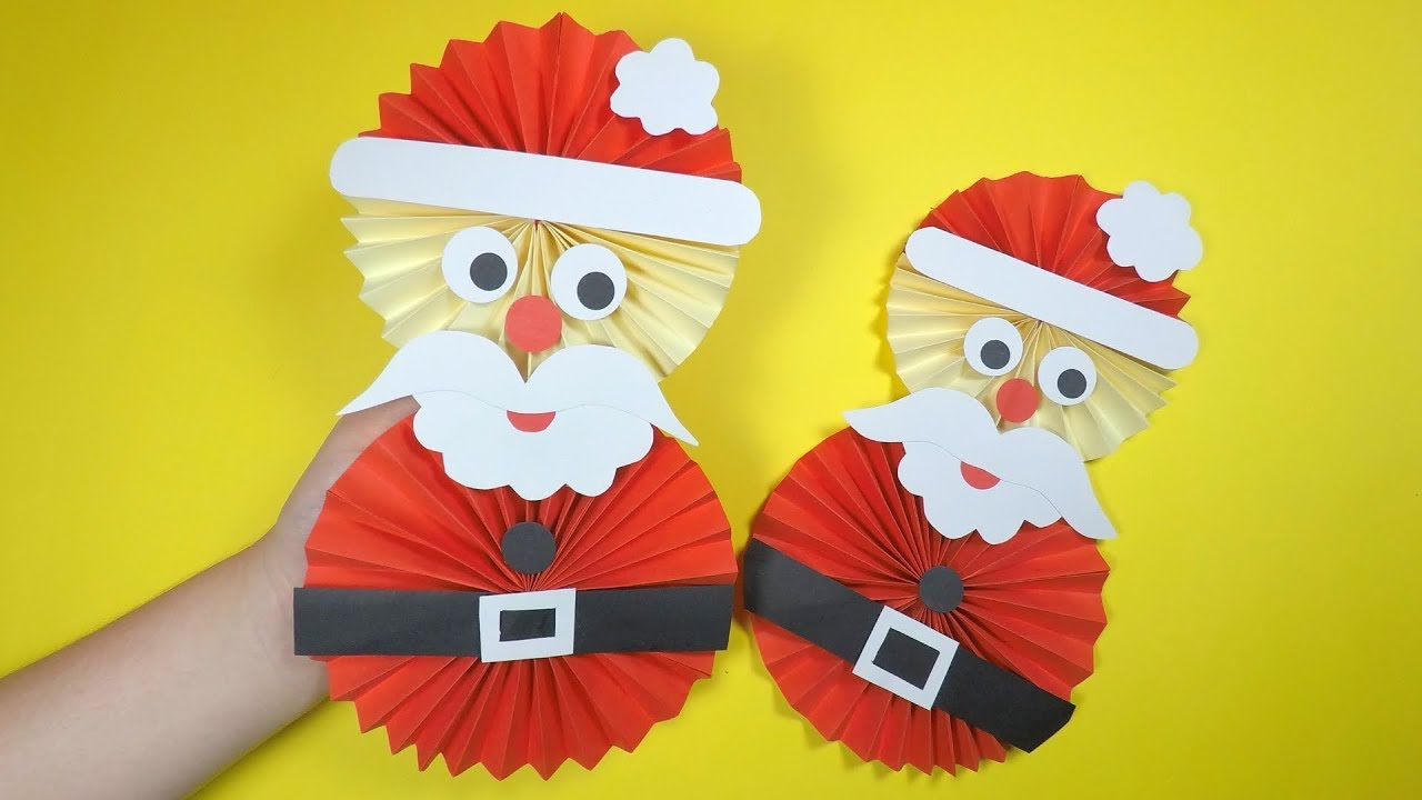 How To Make A Origami Santa How To Make A Paper Santa Christmas Craft For Kids