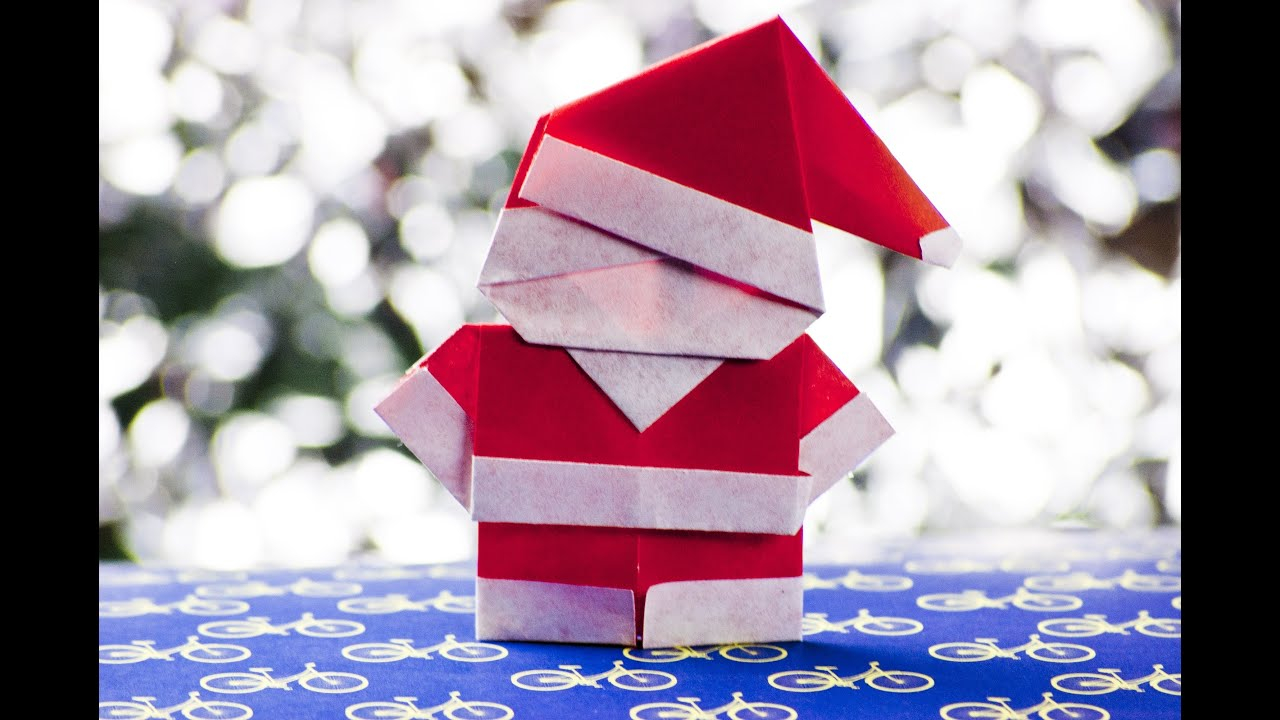 How To Make A Origami Santa How To Make A Paper Santa Claus Origami