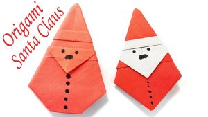 How To Make A Origami Santa Santa Claus Christmas Origami How To Make An Easy Origami Santa Claus For Kids
