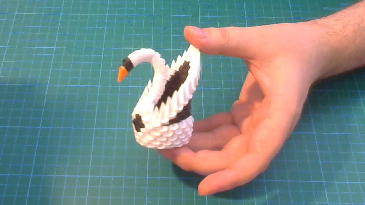 How To Make An Origami 3D Swan 3d Origami Small Swan Tutorial Diy Paper Small Swan