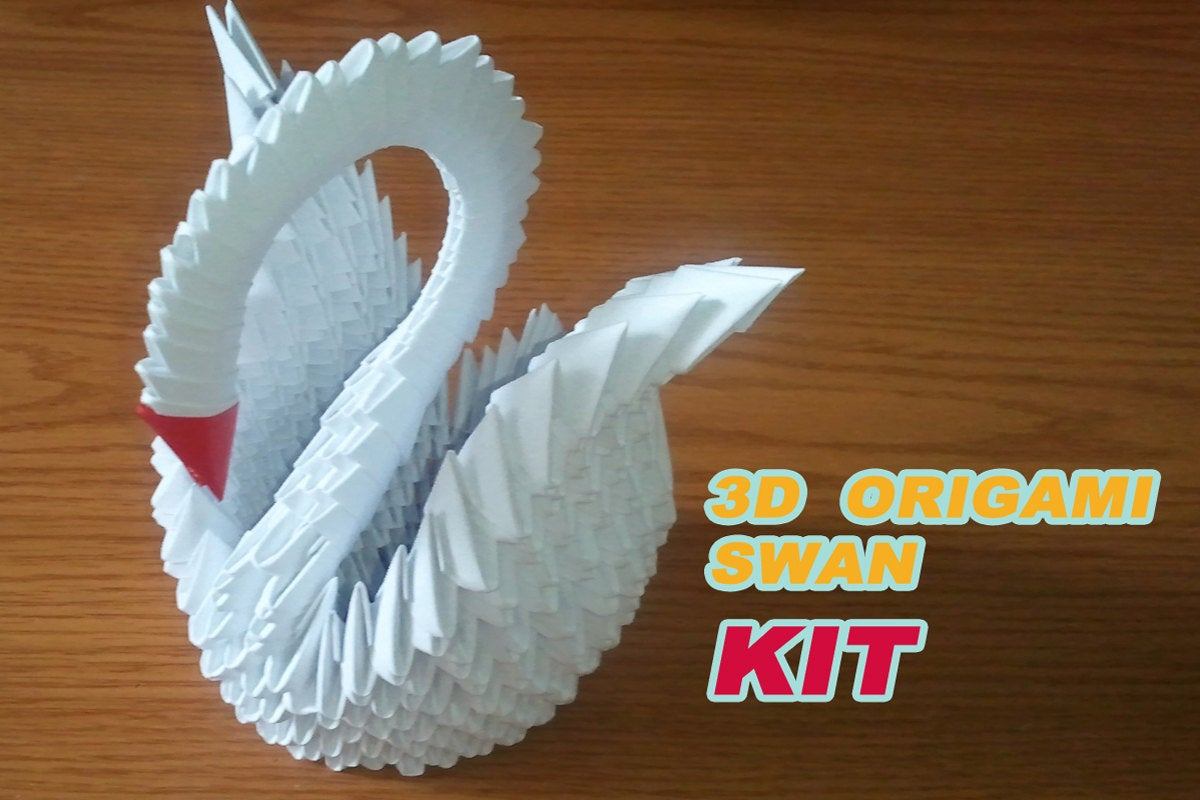 How To Make An Origami 3D Swan 3d Origami Swan Kit