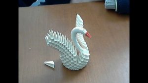 How To Make An Origami 3D Swan How To Make 3d Origami Small Swan Model 2
