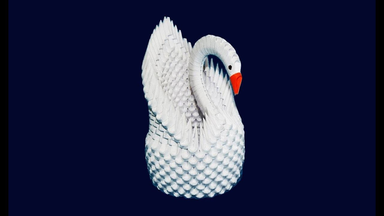 How To Make An Origami 3D Swan How To Make 3d Origami Swan Model1 Diy Paper Psychologyarticles