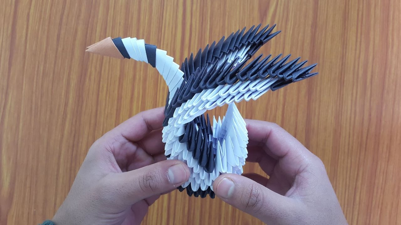 How To Make An Origami 3D Swan Swan Craft And Origami
