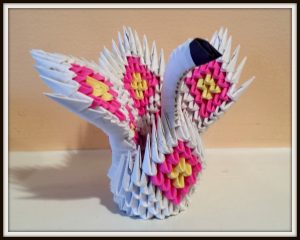 How To Make An Origami 3D Swan Truptis Craft 3d Origami Mini Swan