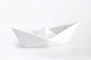 How To Make An Origami Boat Easy Alizi Porcelain Origami Paper Boat And Cups