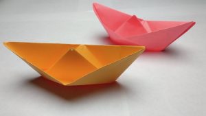 How To Make An Origami Boat Easy How To Make An Origami Boat For Kids Paper Boat Easy Instructions