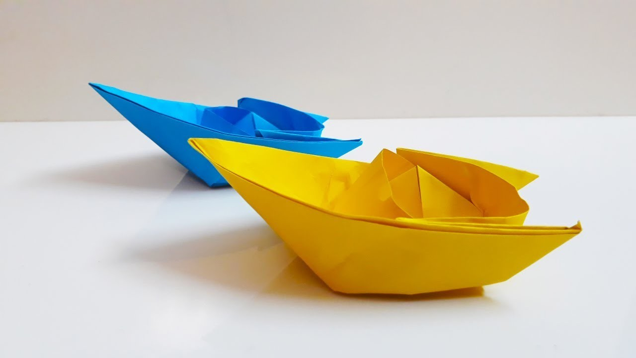 How To Make An Origami Boat Step By Step Easy Origami Boat Paper Boat Making Instructions Step Step