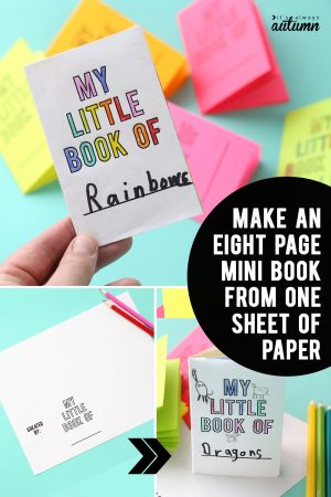 How To Make An Origami Booklet Foldables Make An 8 Page Mini Book From One Sheet Of Paper Its