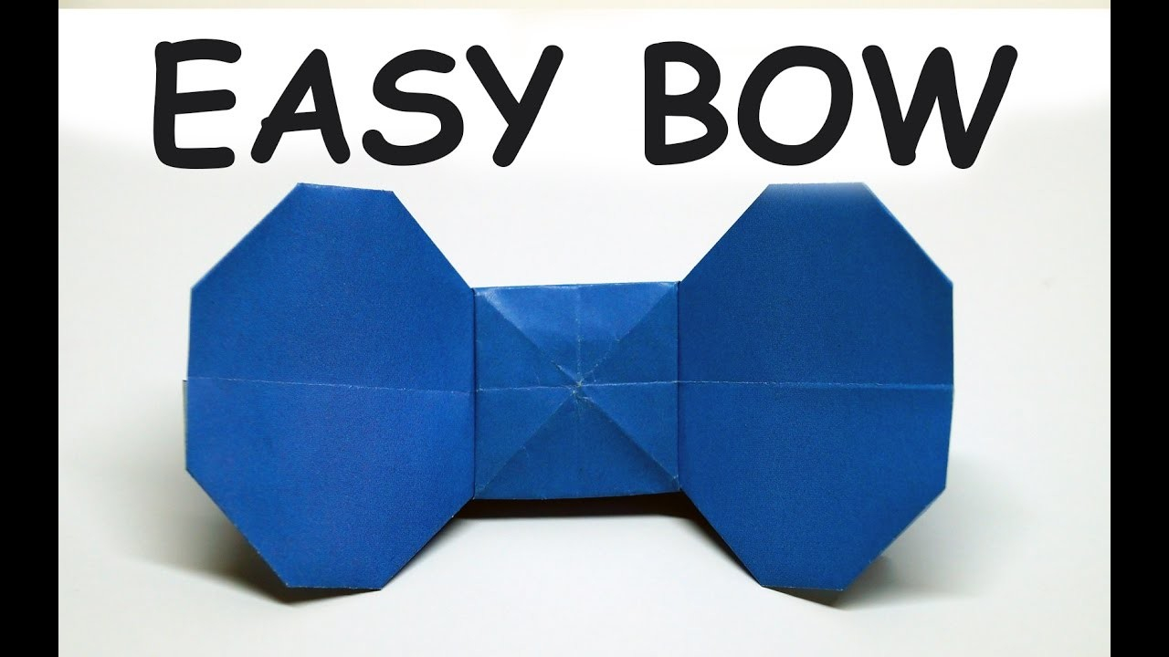 How To Make An Origami Bow Diy Crafts How To Make Easy Origami Bow Diy Beauty And Easy