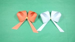 How To Make An Origami Bow Easy Paper Origami How To Make Paper Bowribbon Origami Bow