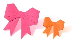 How To Make An Origami Bow How To Make An Origami Bowribbon Step Step Paper Bowribbon Tutorial Origami Vtl