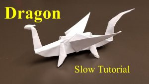 How To Make An Origami Bridge Easy Origami Dragon How To Make An Easy Origami Dragon Slow Tutorial