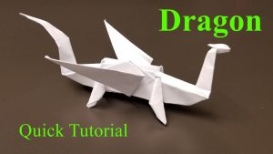 How To Make An Origami Bridge Easy Origami Dragon How To Make An Origami Dragon Quick Tutorial