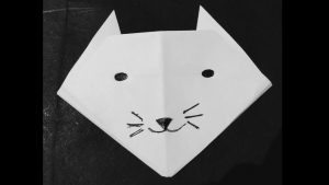 How To Make An Origami Cat Face Dog Origami Cat Face Easy Origami Cat Head Paper Cat Face