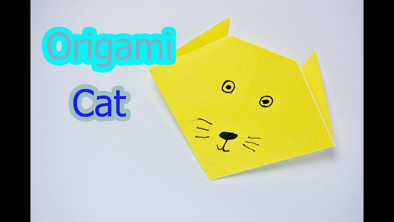 How To Make An Origami Cat Face How To Make An Origami Cat Face