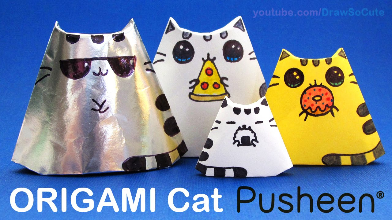 How To Make An Origami Cat Face How To Make Origami Cat Face Kids Youtube