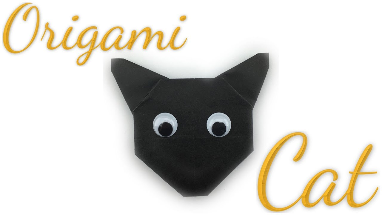 How To Make An Origami Cat Face How To Make Origami Cat