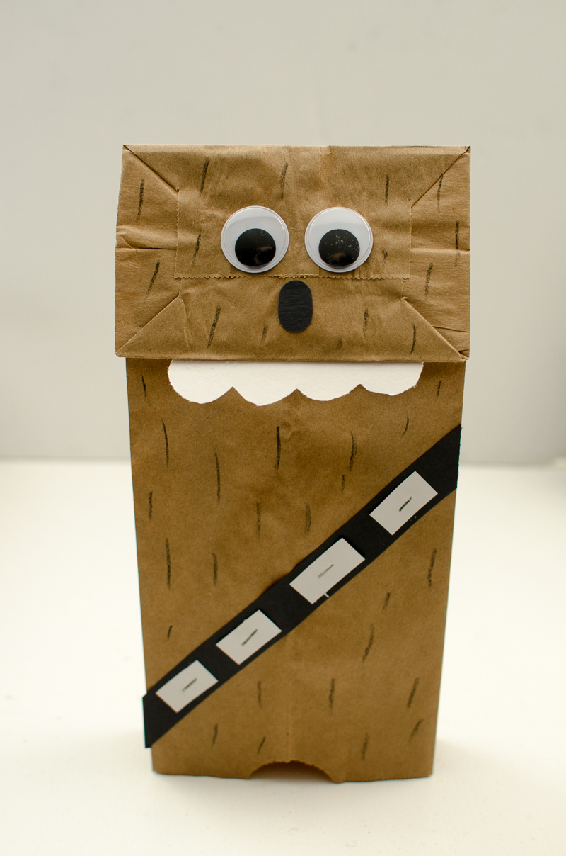 How To Make An Origami Chewbacca Chewbacca Paper Bag Puppet A Grande Life