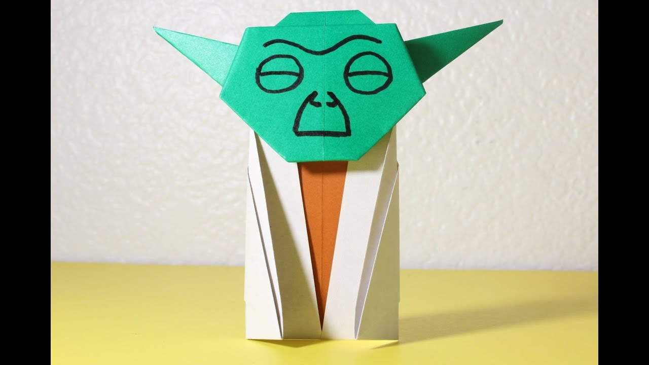 How To Make An Origami Chewbacca Easy Origami Yoda Instructions How To Make Star Wars Origami