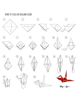 How To Make An Origami Crane Step By Step How To Make An Origami Crane Skip To My Lou