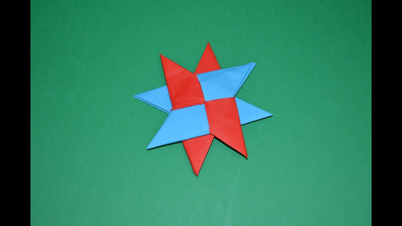 How To Make An Origami Double Ninja Star How To Make A Double Ninja Star Or Shuriken