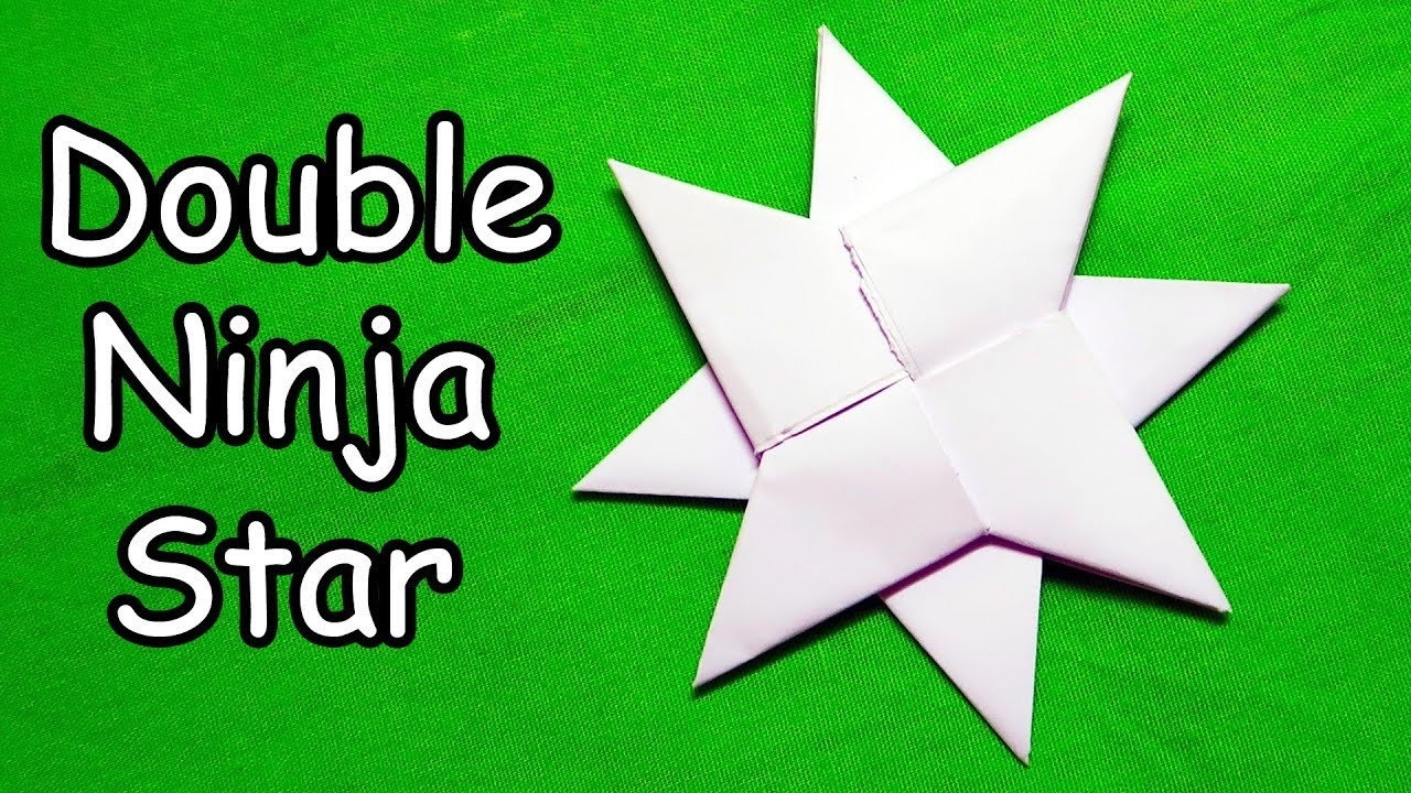 How To Make An Origami Double Ninja Star How To Make A Double Ninja Star Origami
