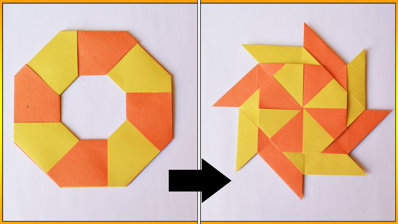 How To Make An Origami Double Ninja Star How To Make A Transforming Ninja Star Easy Tutorial