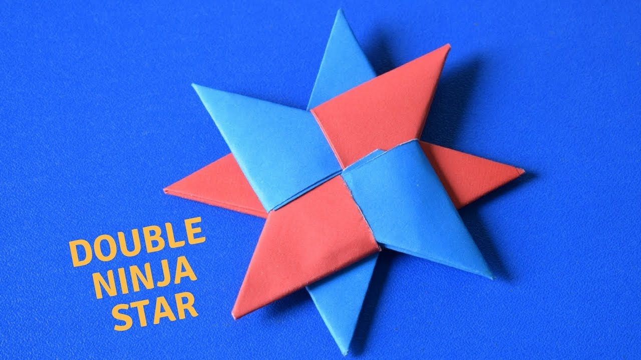 How To Make An Origami Double Ninja Star How To Make An Origami Double Ninja Star Diy Craft Ideas