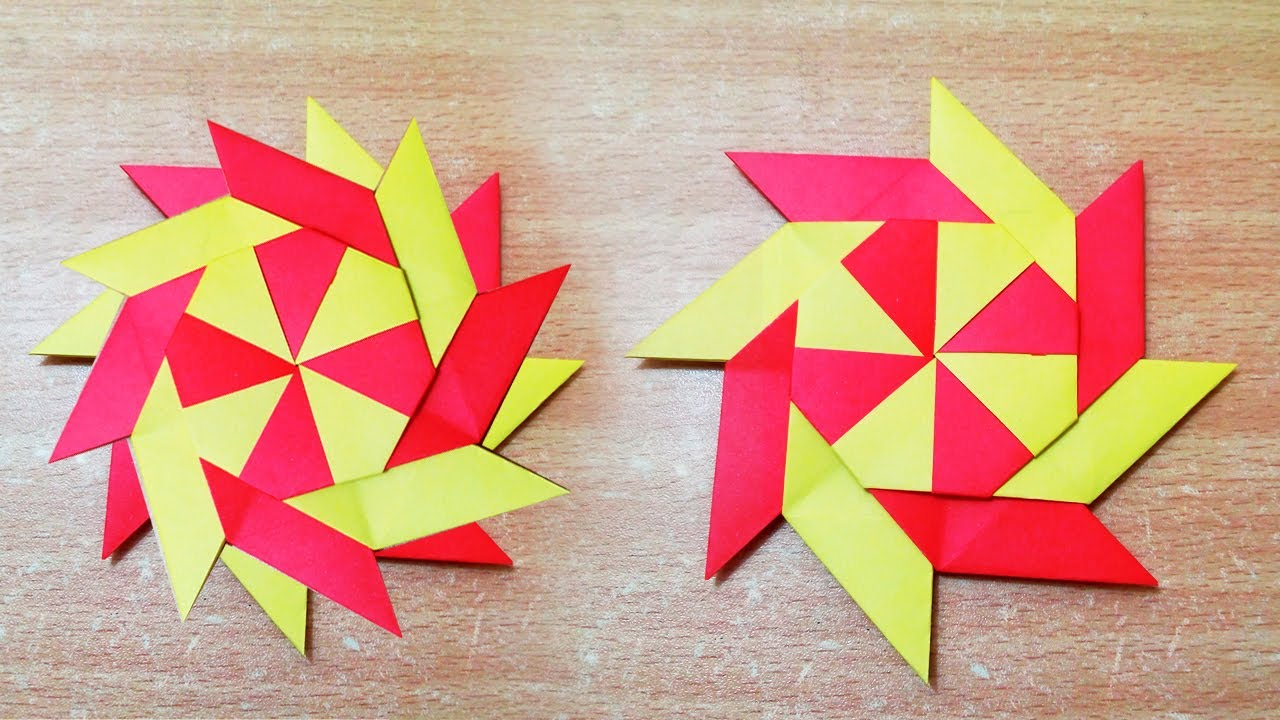 Elegant Image Of How To Make An Origami Double Ninja Star