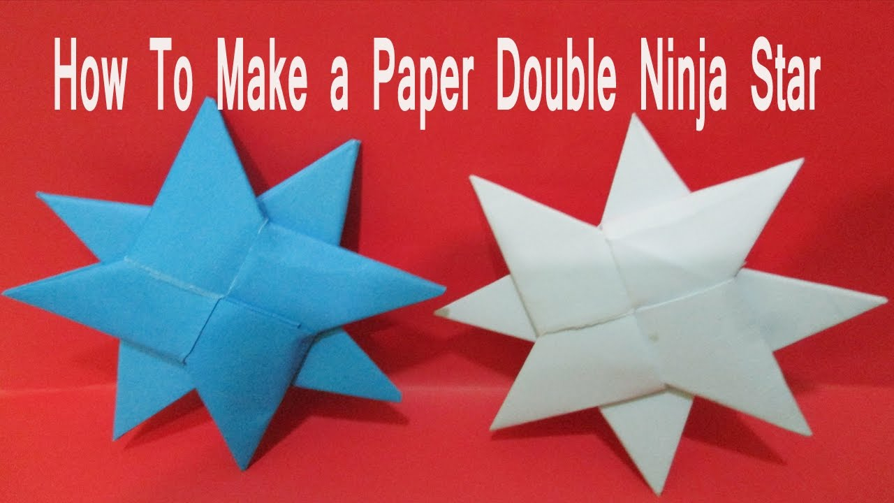 How To Make An Origami Double Ninja Star Origami Ninja Star How To Make Transforming Ninja Star Easy Instruction Step Step
