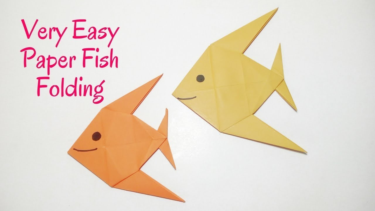 How To Make An Origami Fish Easy Origami Fish How To Make A Paper Fish Diy Origami Easy Tutorial