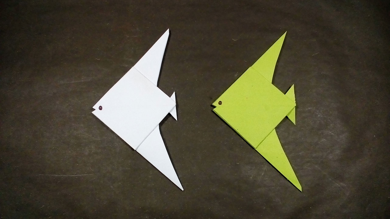 How To Make An Origami Fish Easy Paper Origami How To Make A Paper Fish Diy Origami Fish