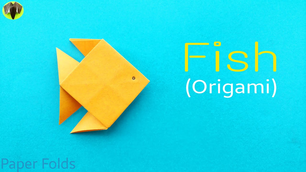 How To Make An Origami Fish Fish Diy Origami Tutorial Paper Folds