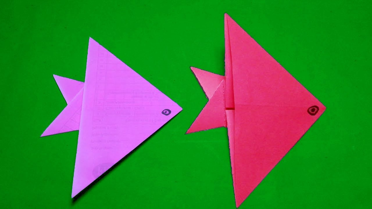 How To Make An Origami Fish Origami Fish Easy For Kids How To Make Easy Paper Fish Origami Instructions Step Step Paper Craft