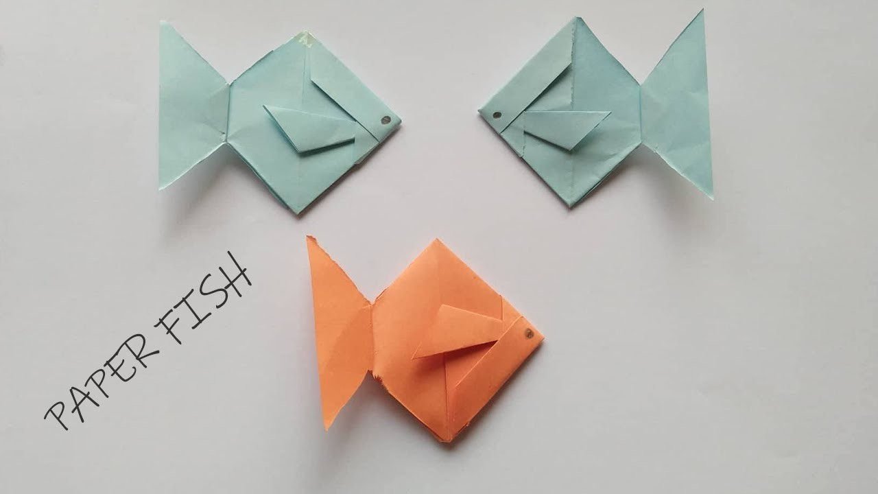 How To Make An Origami Fish Origami Fish Easy Origami Fish Making How To Make A Origami